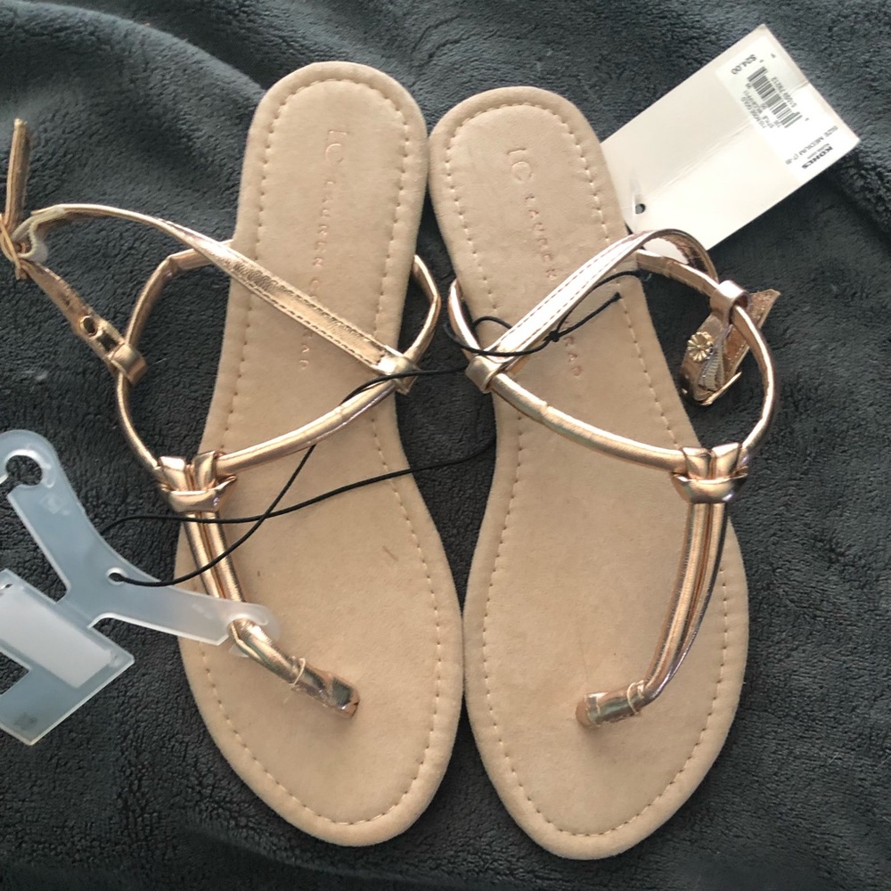 Lauren Conrad rose gold sandals